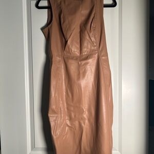 Calvin Klein Faux Leather Dress